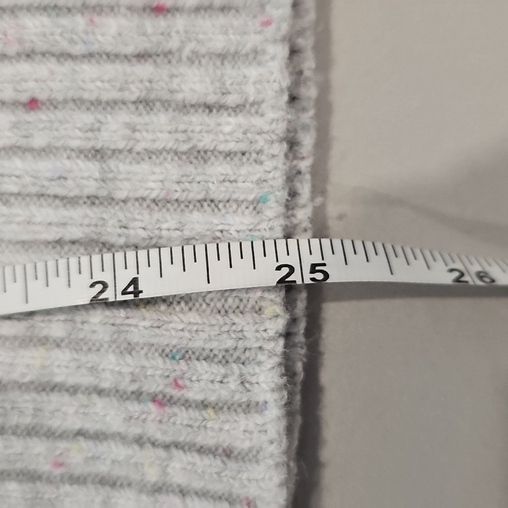 LOFT Light Gray Crew Neck Sweater - Picture 6 of 8
